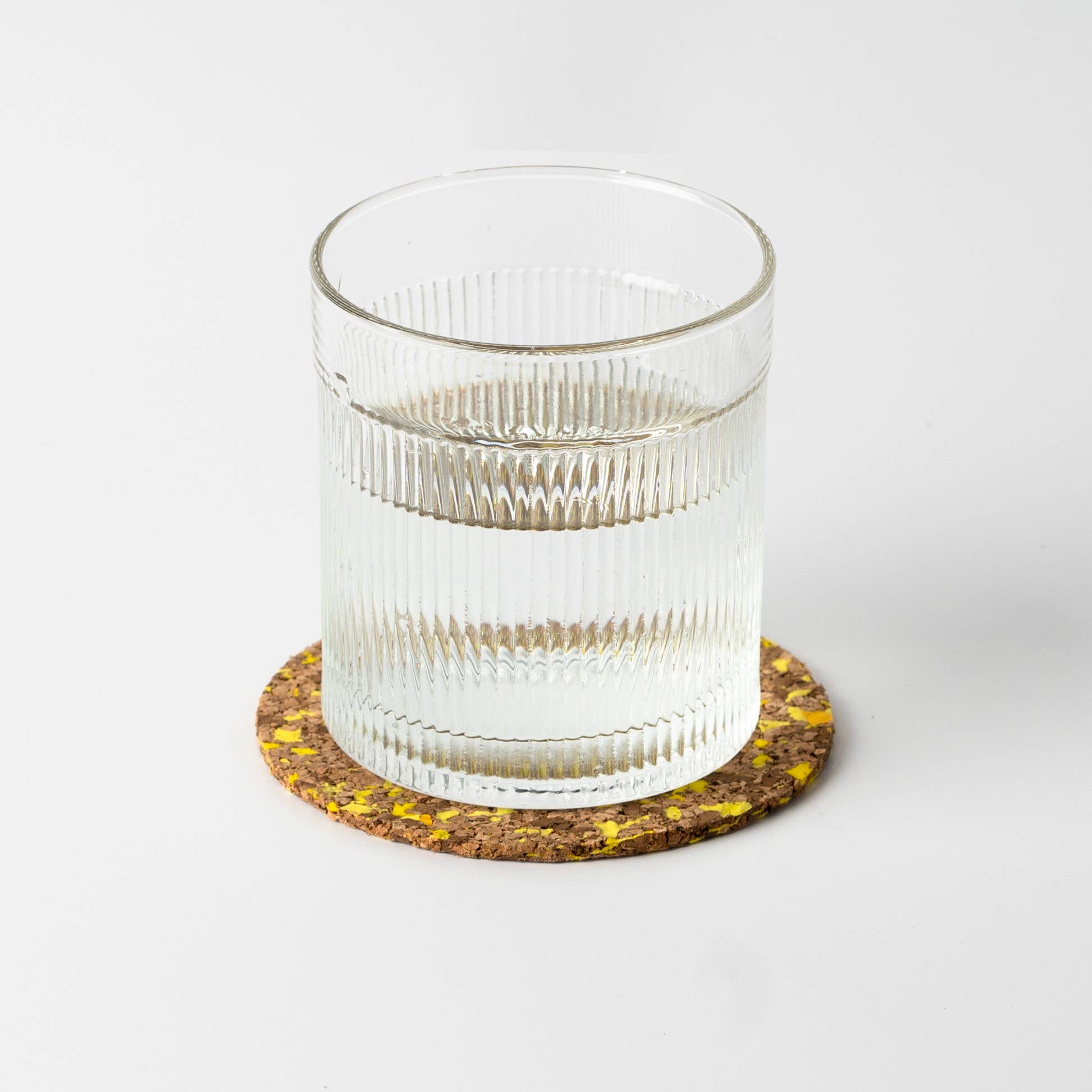 YOD&CO - Wholesale Coasters - Speckled Round Cork Coasters Set of 4 - Yellow4