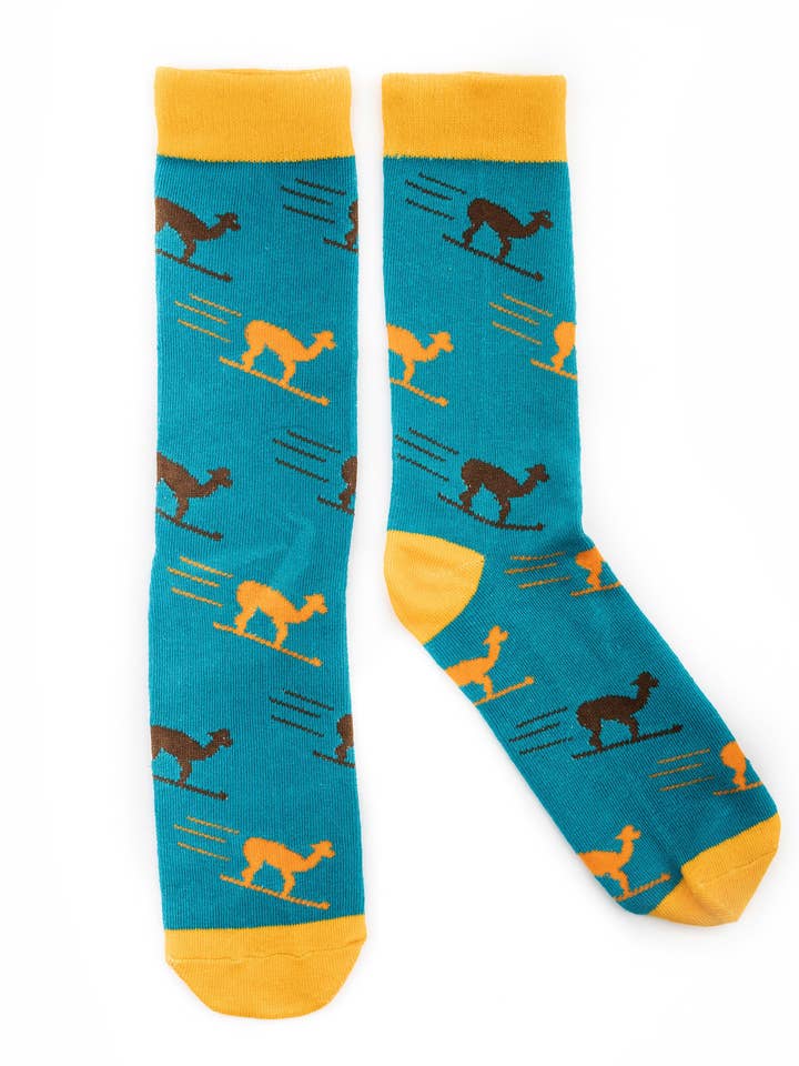 Snow Business USA – Engroshandel Strømper - Unisex – Skiing Alpaca Blå Strømper