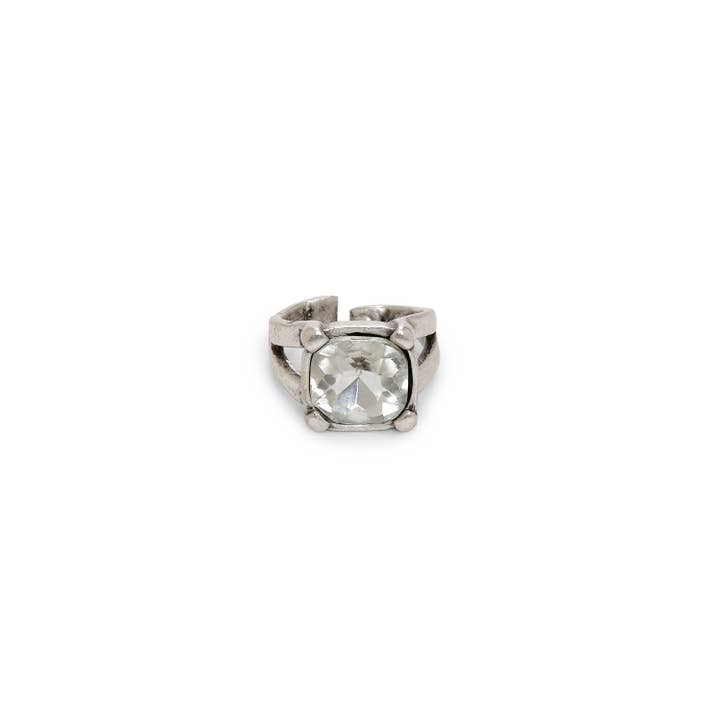 Chanour - Wholesale Single Stone/Solitaire Ring - Handmade Crystal Brass Ring - 6830