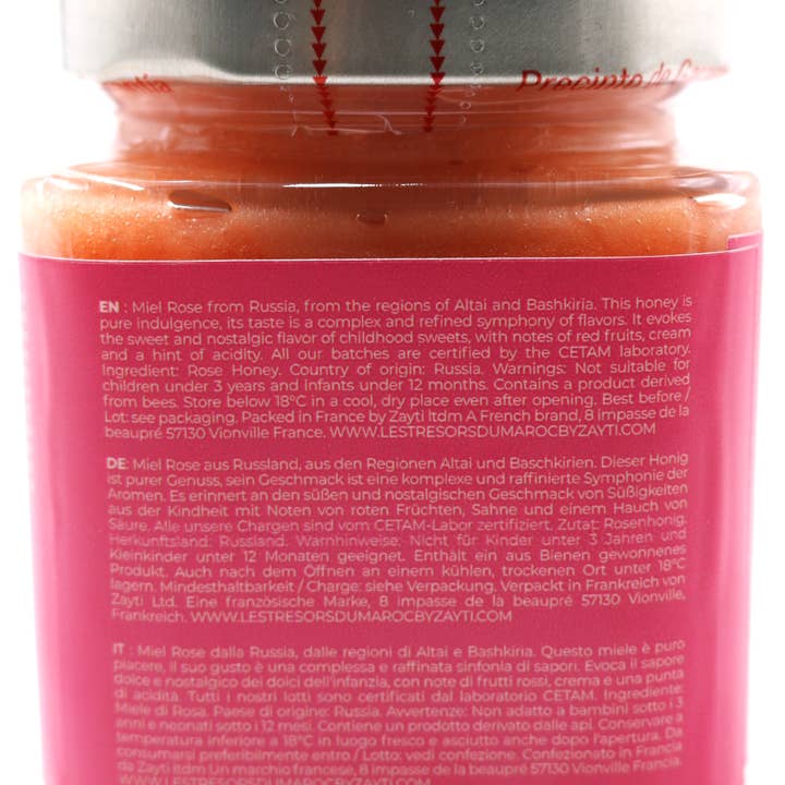Zayti L.T.D.M - Venta al por mayor Miel - Miel Rosa de Escaramujo de Rusia 100% natural - tarro de