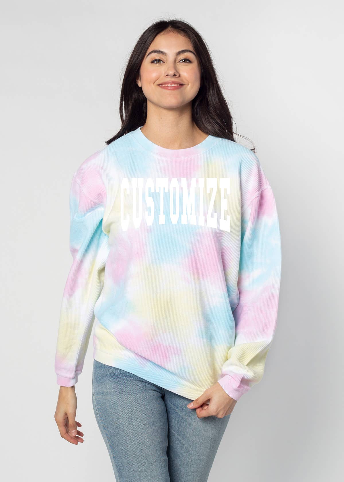 chicka-d - Wholesale Graphic Sweatshirt - Women's - The Original Custom Graphic Corded Crew, Jumbo Squeeze14