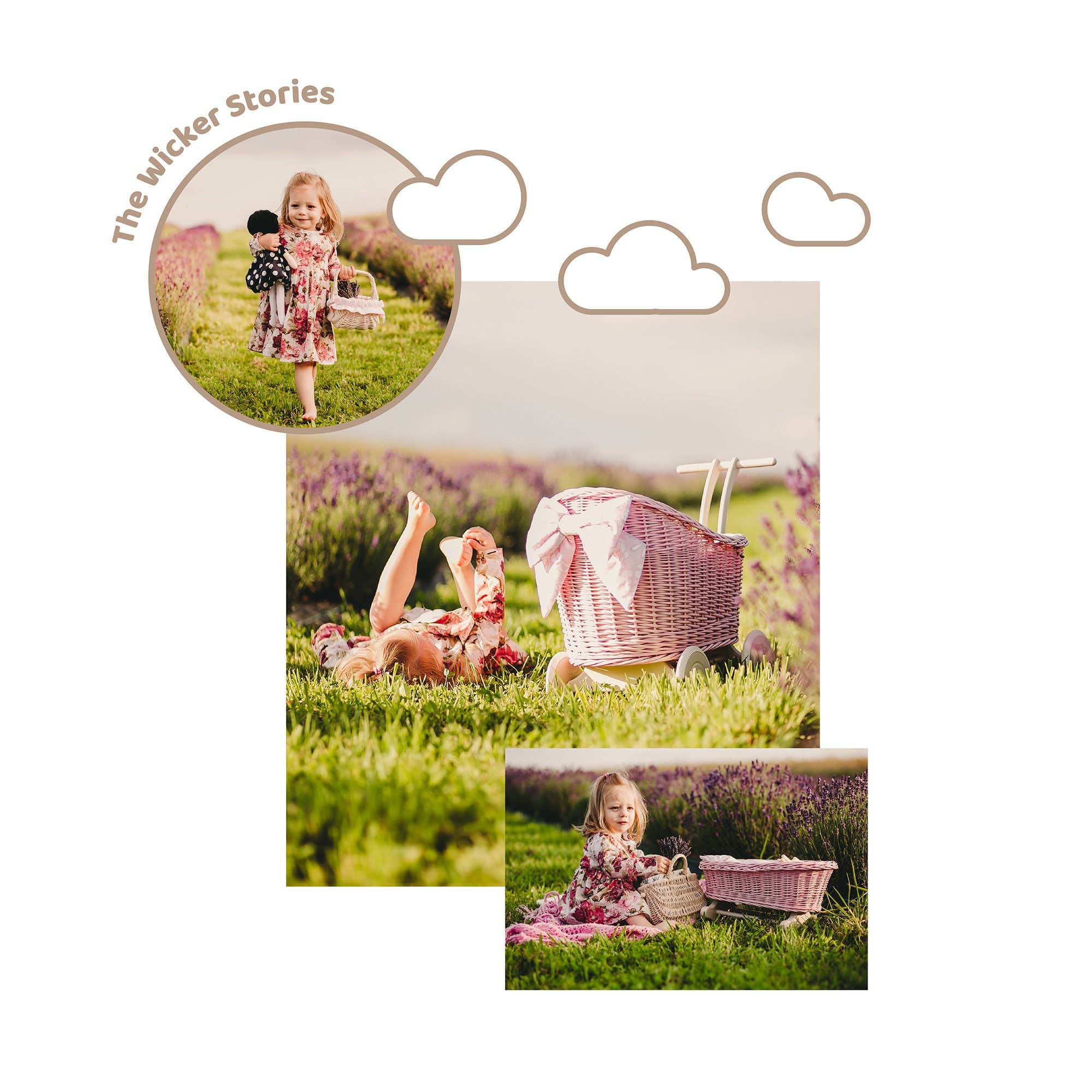 The Wicker Stories - Wholesale Doll Stroller - Kids - Wicker Baby Carriage, Wicker Doll Stroller3