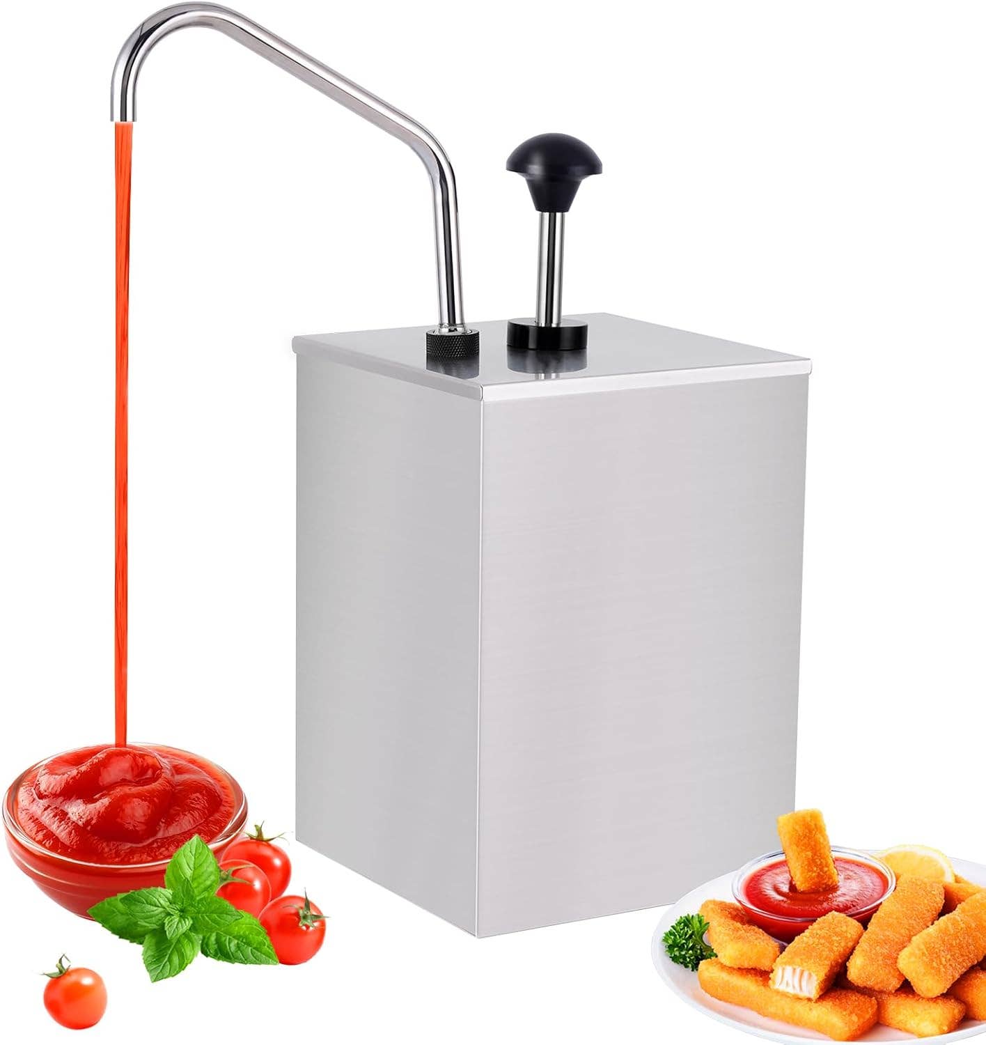 VIGOR - Wholesale Kitchen Tool/Gadget - Stainless Steel Ketchup Dispenser Utensils for Convenient Sauce Serving0