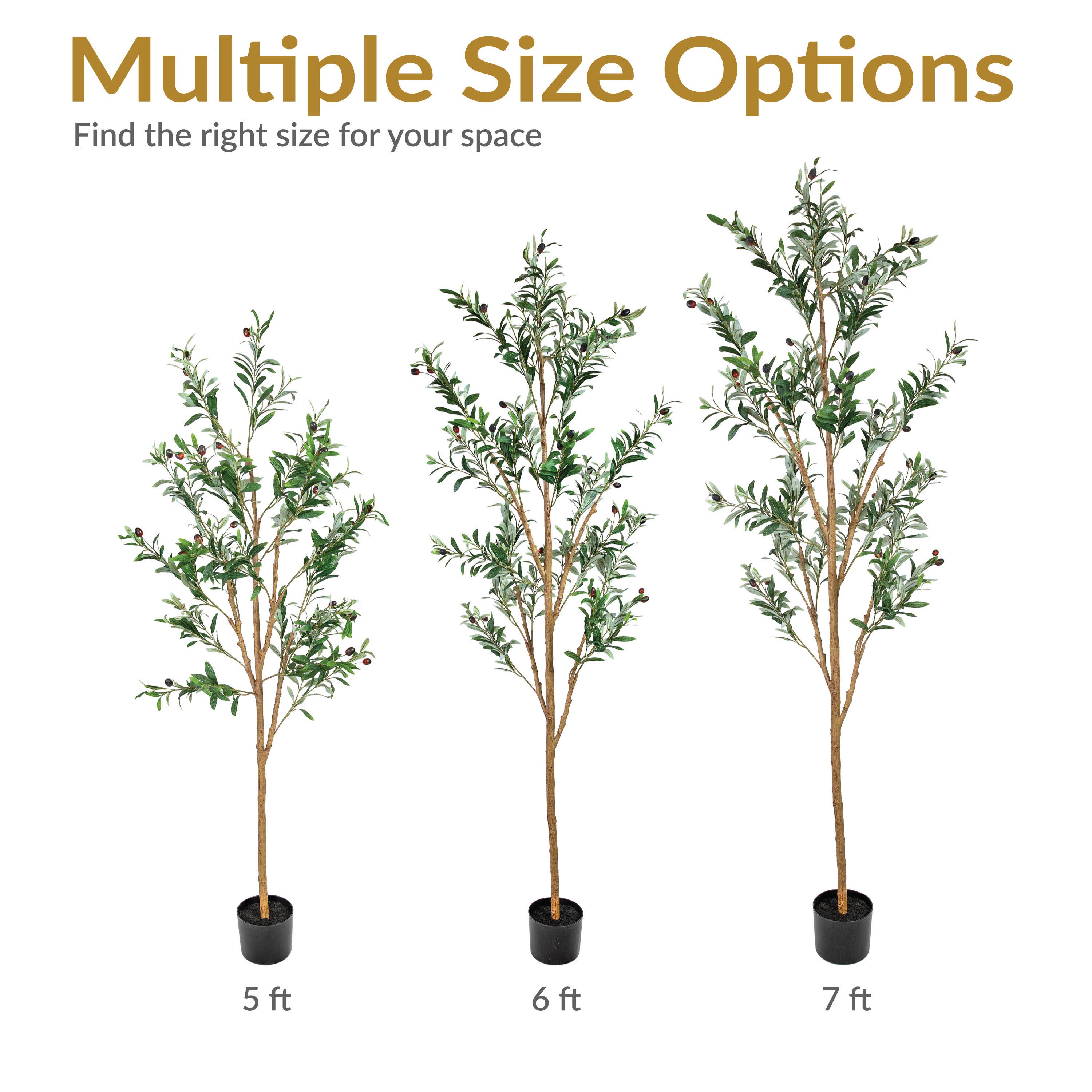 Sunnydaze Decor - Wholesale Artificial Plant - Artificial Olive Tree with Silk Leaves - 7 ft - Set of 24