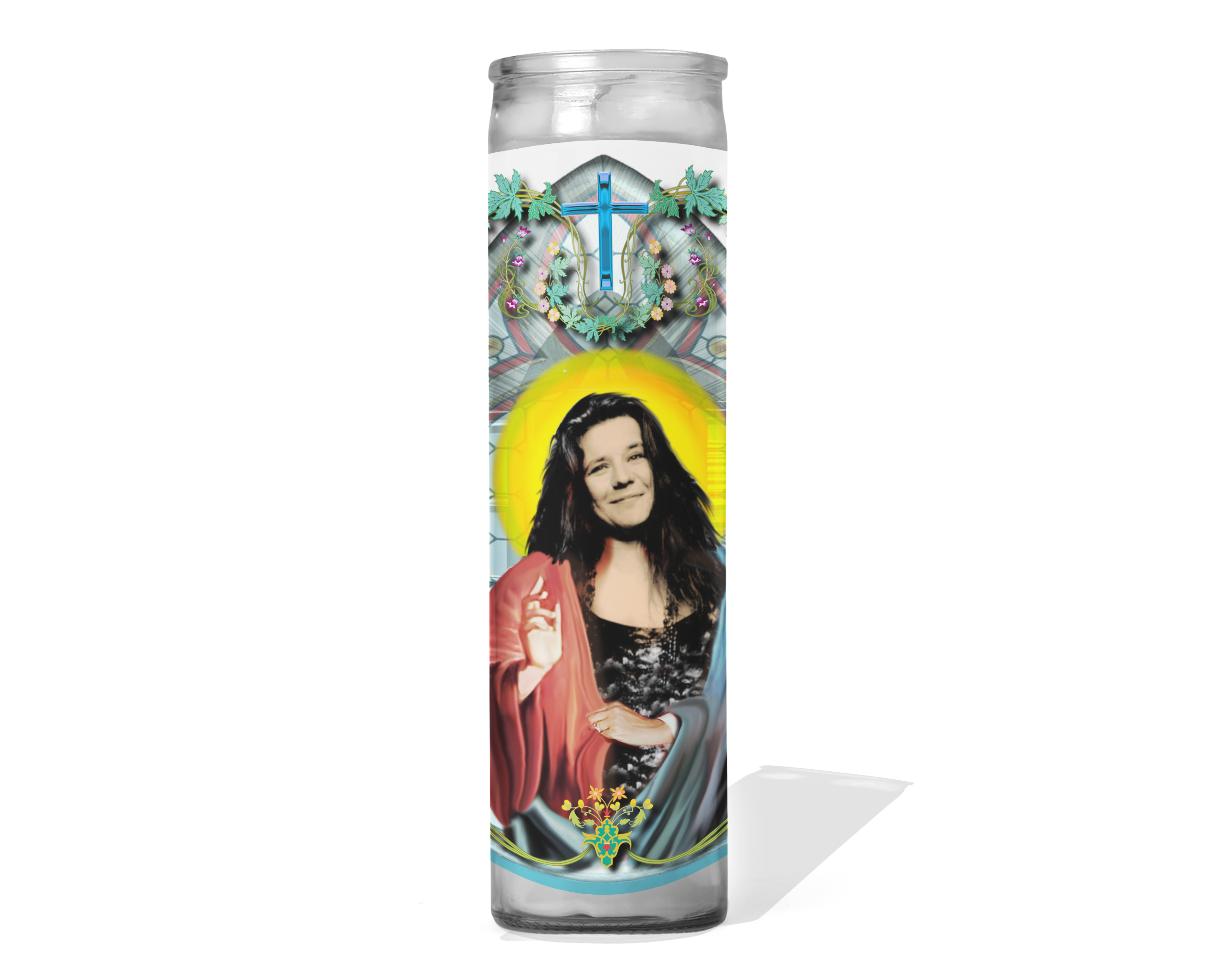 Calm Down Caren - Wholesale Votive Candle - Janis Joplin Celebrity Prayer Candle0