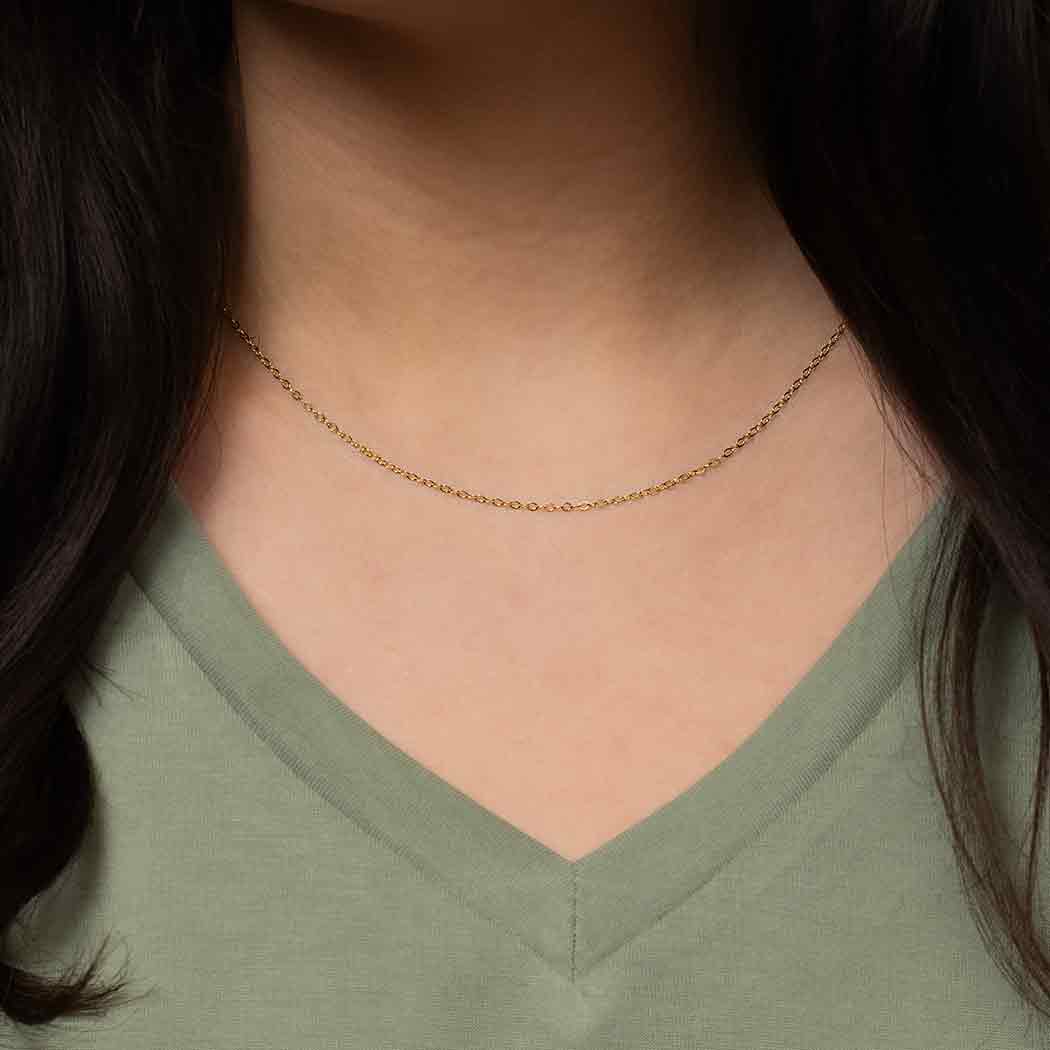 Nina Designs - Wholesale Link & chain necklace - 14K Gold Filled Delicate Cable Chain1
