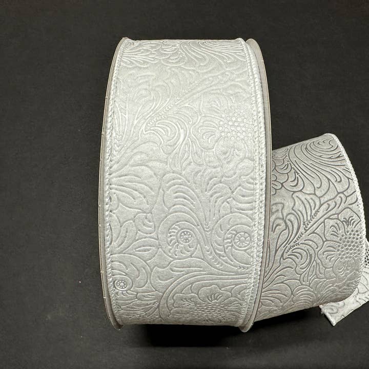 CaBella A Casa - Wholesale Ribbon - Gift Wrapping - Flower Embossed Ribbon-Multiple Color Selections