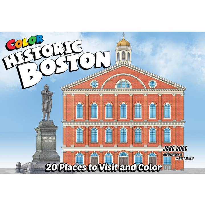 Color Historic Boston coloring guidebook for wholesale by Color Our Town