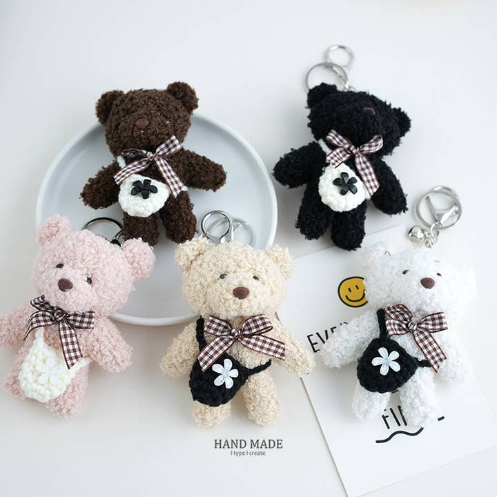 MKS America - Wholesale Keychain - Unisex - Plush Bear Keychain Handmade Cute Bag Charm Gift5