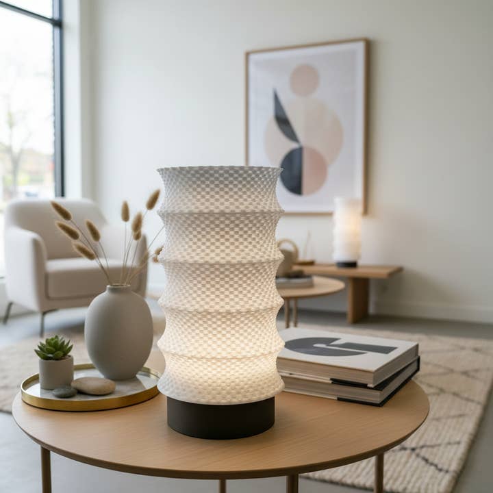 Lampdesign – Candeeiro de secretária/decorativo por atacado – Candeeiro de Mesa Lumen Weave1