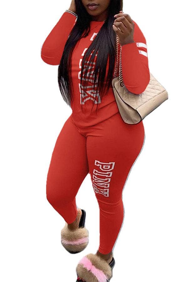 MB Fashion Wholesale - Wholesale Top & Pant Set (NOT Loungewear) - Women's - MB FASHION LETTER CAUSAL SETS 3598R8