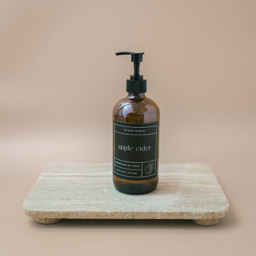 River Birch Candles - Wholesale Hand Soap/Wash - Apple Cider - 16 oz Amber Glass Soap - Handmade - Hand Wash7