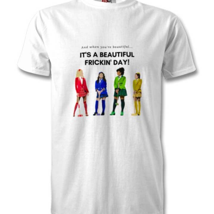 Maglietta musicale Heathers | Heathers The Musical Tshirt | Heathers Beautiful Print | Heathers Shut Up Heather | Heathers Beautiful Lyrics per la vendita all'ingrosso da parte di WeareGMD