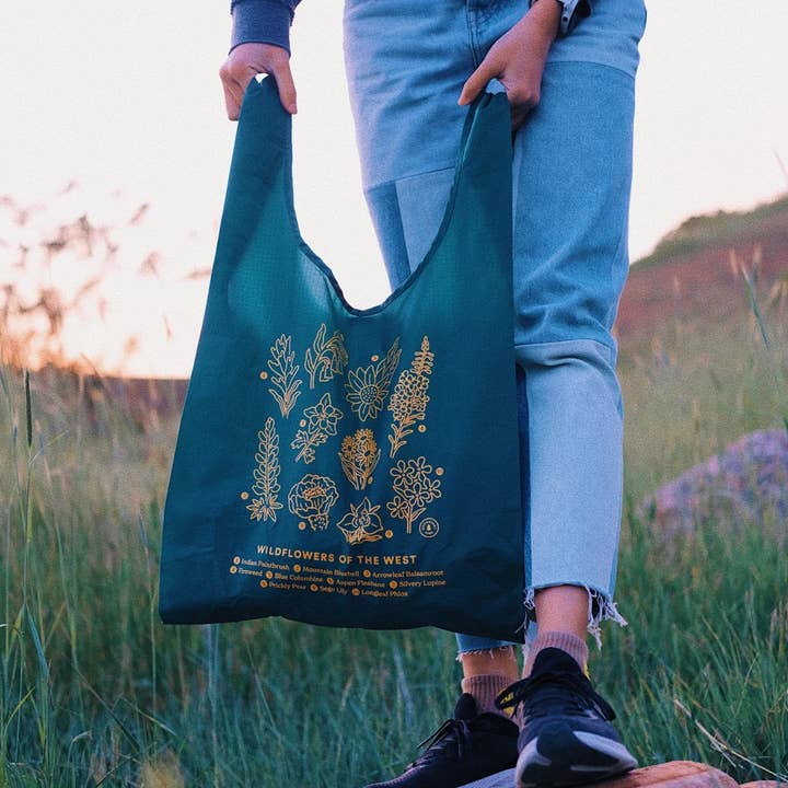 Goodnight Pine - Wholesale Grocery/Shopping Bag - Wildflowers BAGGU Reusable Bag