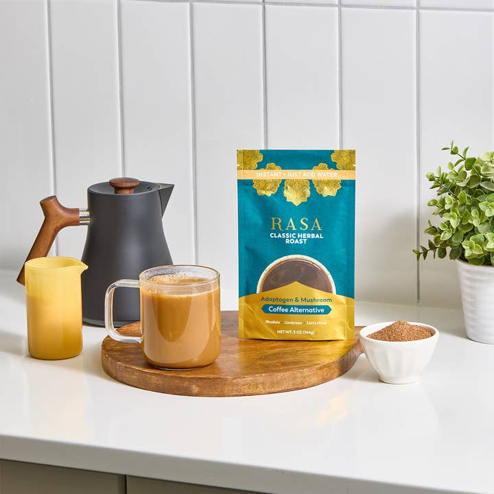 Rasa - #1 in Functional Adaptogens - Wholesale Health/Detox Tea - Rasa Classic Herbal Roast | Coffee Alternative | 5 oz