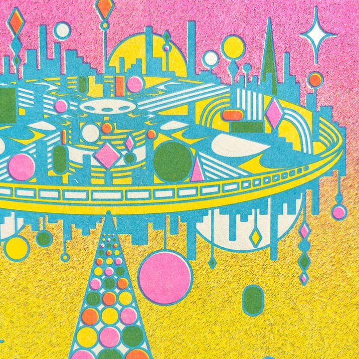 StarKeep Studio - Wholesale Art Print - Encounter Risograph Print | 8.5x11 Riso Print4