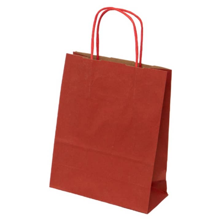 Deffrennes - Wholesale Gift Bag - Burgundy kraft paper bag 18x8x221