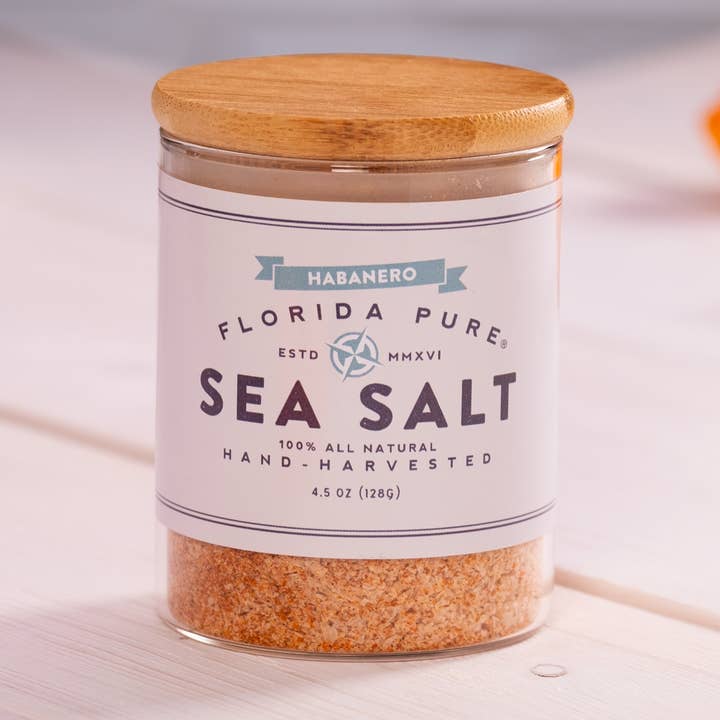 Habanero Infused Sea Salt for wholesale by Florida Pure Sea Salt