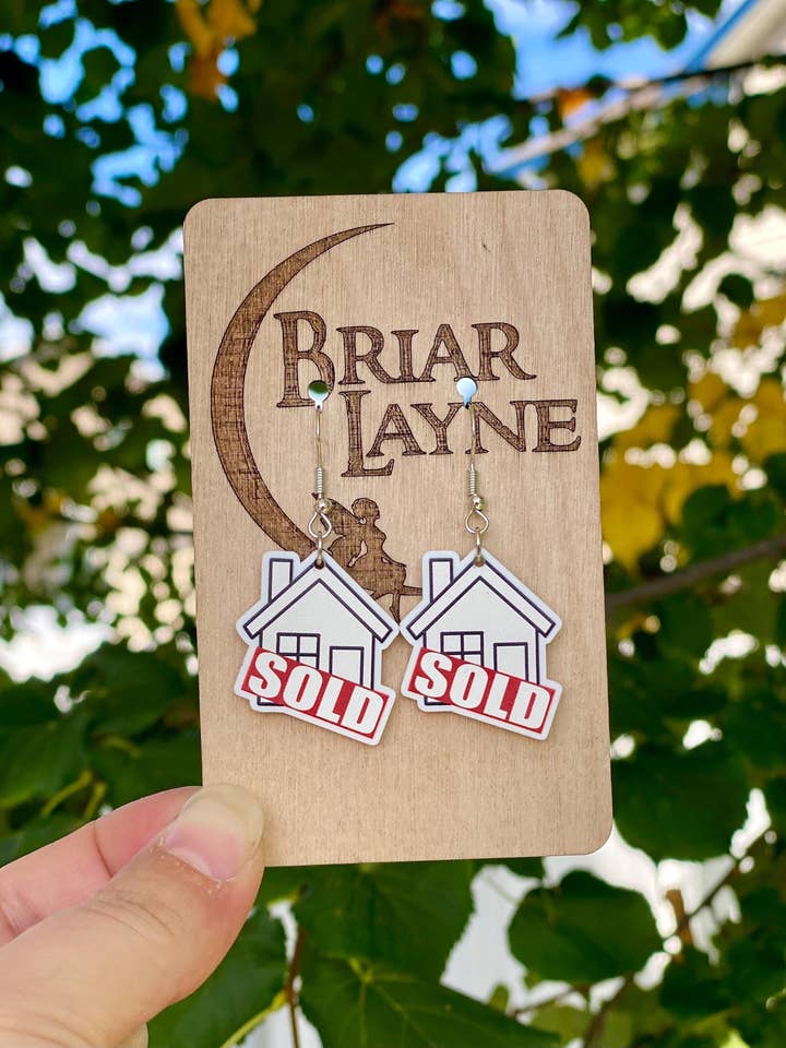 Real Estate & Realtor Themed Earrings Collection for wholesale by Briar layne