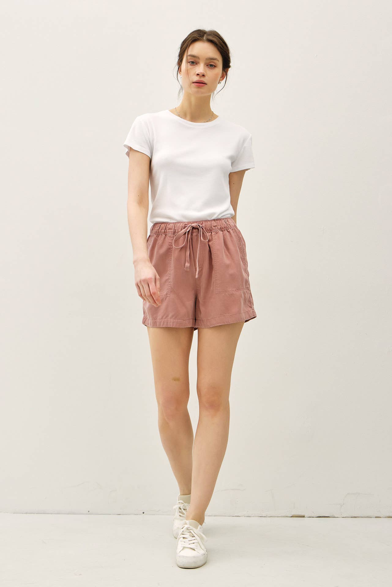 Be Cool - Wholesale Shorts - Women's - NEW COLOR-HIGH RISE PULL ON TENCEL SHORT 16