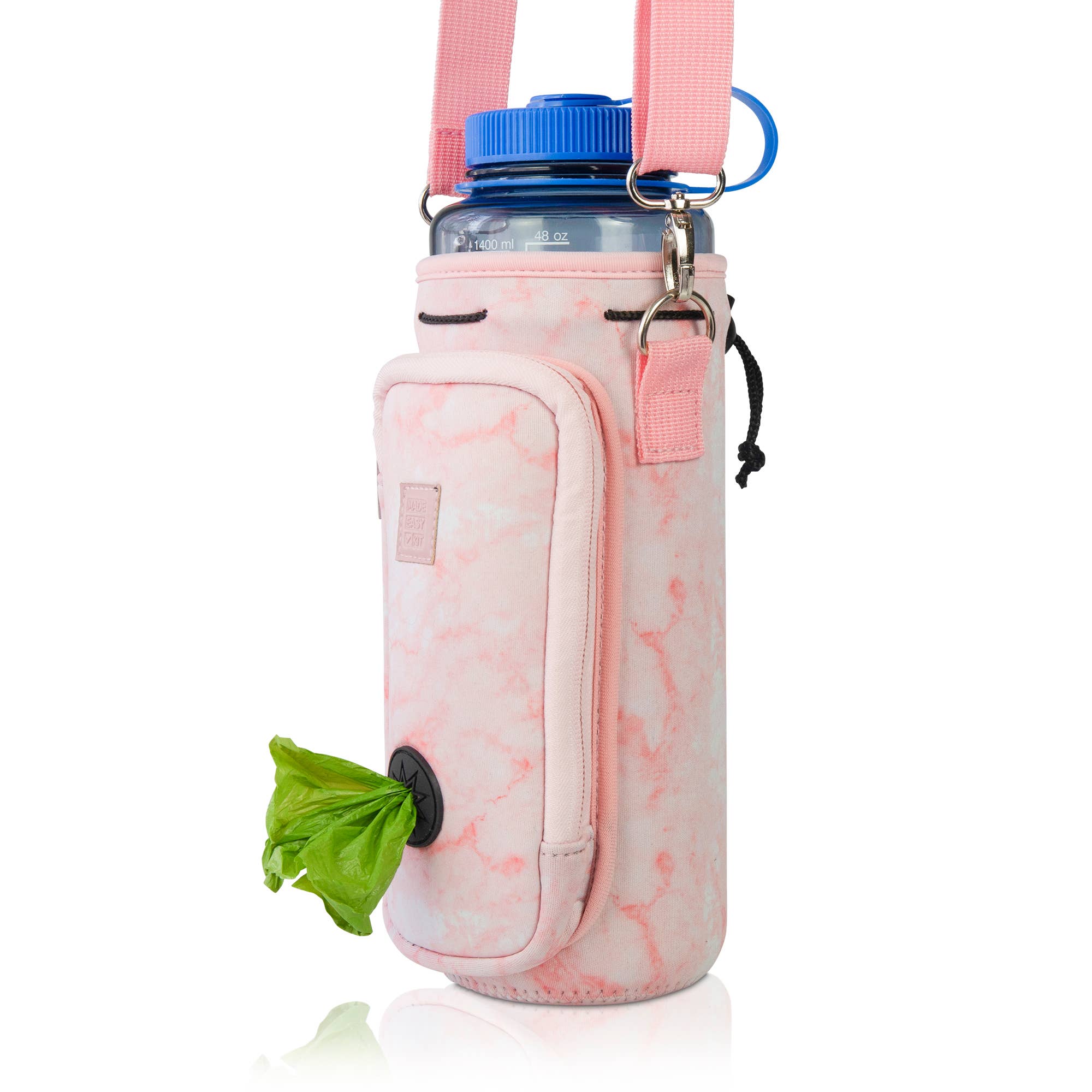 MADE EASY KIT – Suporte para garrafas/garrafeira por atacado – Kit fácil de transportar garrafa de água com bolso para saco de cocô de cachorro63