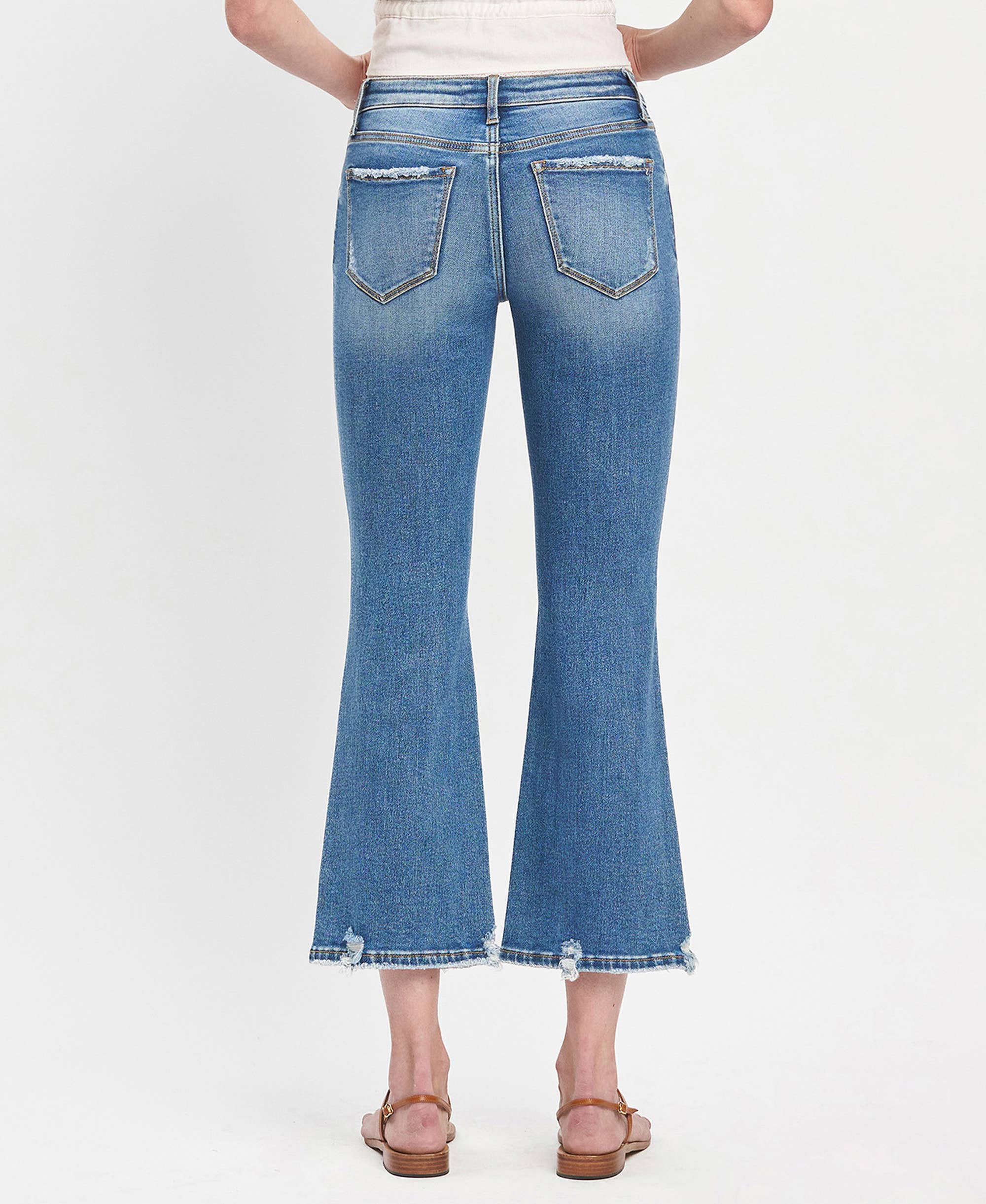SALUTARY MID RISE KICK FLARE JEANS LV1410 for wholesale on Faire1