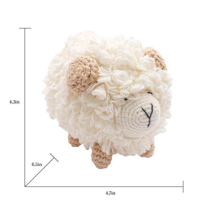 Hands Craft - Wholesale Doll - Kids - Handmade Crochet Doll: Mr. Shallis the Sheep1