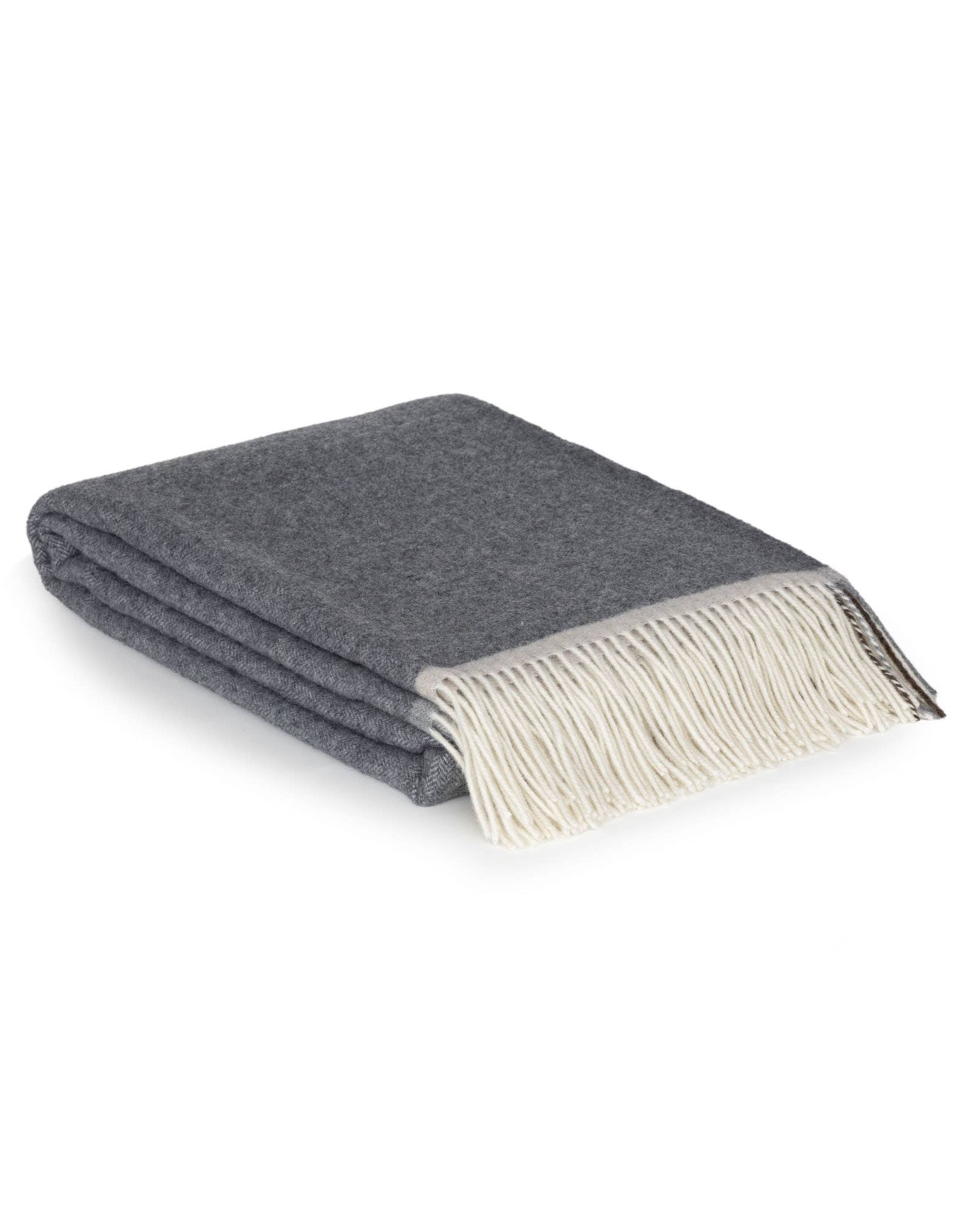 MoST - Wholesale Throw Blanket - Merino/cashmere Throw Blanket MILANO Grigio Orlo3