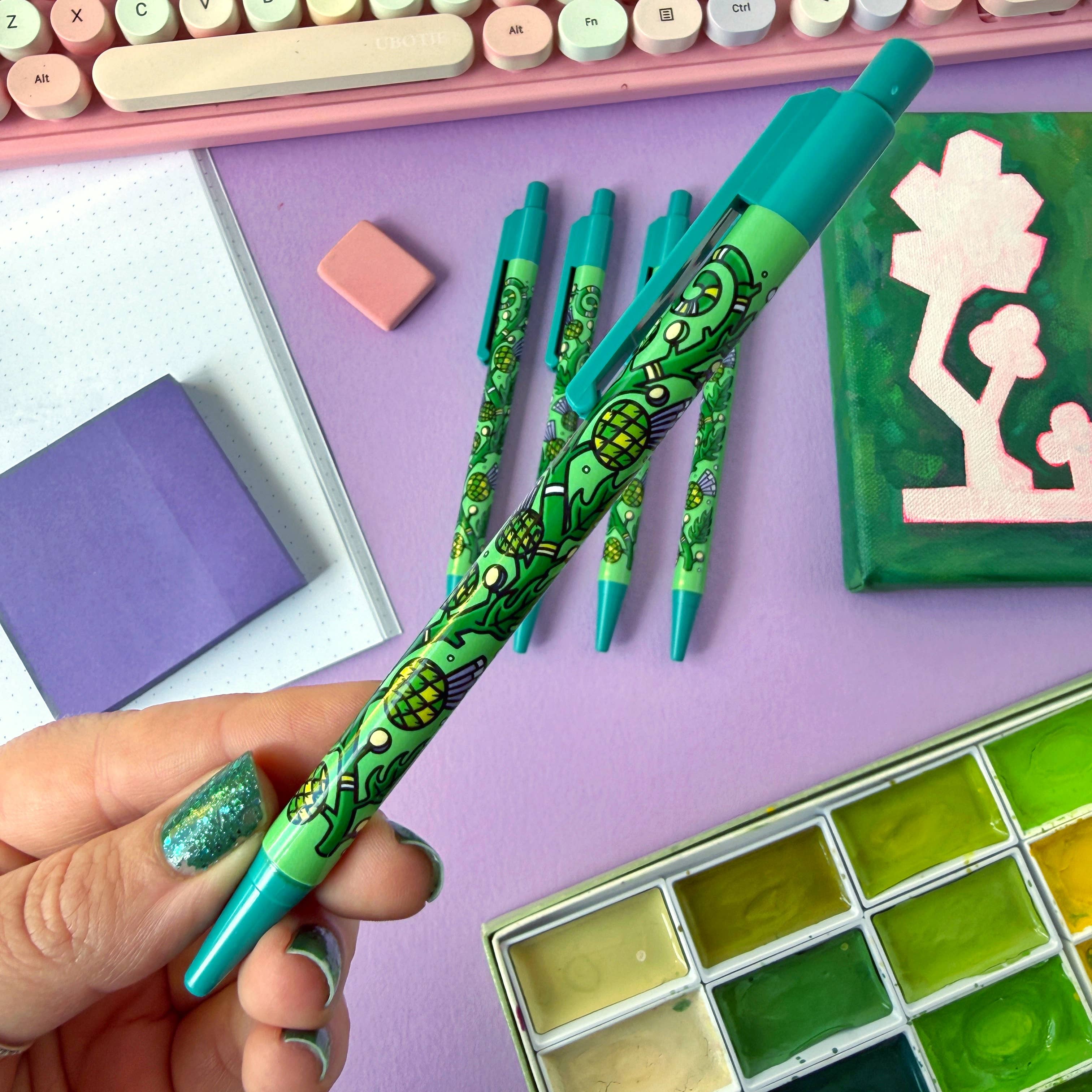 Stacey McEvoy Caunt – wholesale Pen – Thistle Pattern Ballpoint Pen3