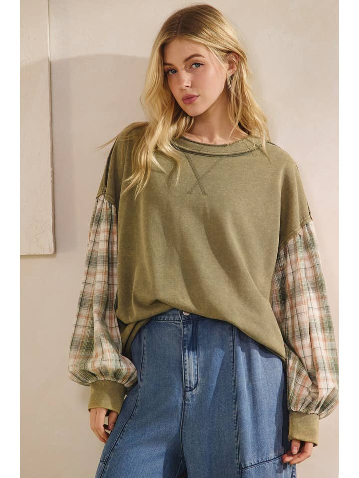 THE INDIE FLANNEL CONTRAST PULLOVER and other Purchase Wholesale tshirt romper. Free Returns & Net 60 Terms on Faire trending on Faire.