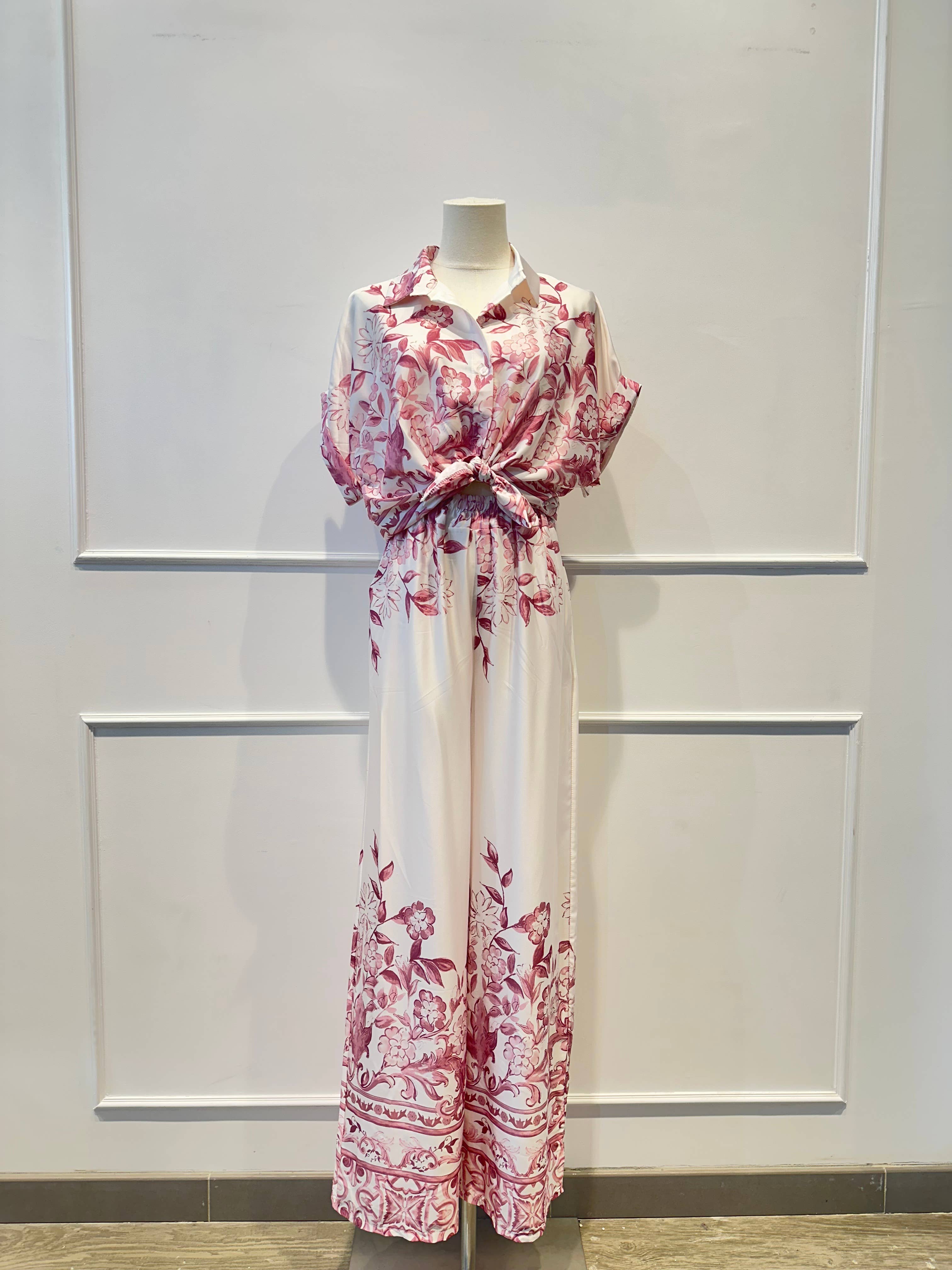 AMARIA - Wholesale Top & Pant Set (NOT Loungewear) - Women's - Women's Floral Print Set – 8873045