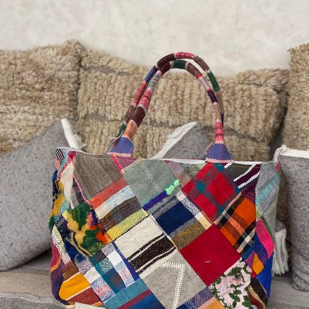 NOMAD BY LIV - Wholesale Grocery/Shopping Bag - Marokkaanse kilim shopping bag, colorful3