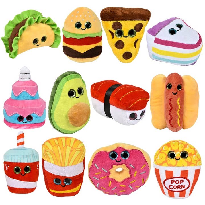 La Luna Bella - Toys - Wholesale Stuffed/Plush Toy - Kids & Baby - 5" Mini Food Plush 180 Pcs LLB Plush Toys