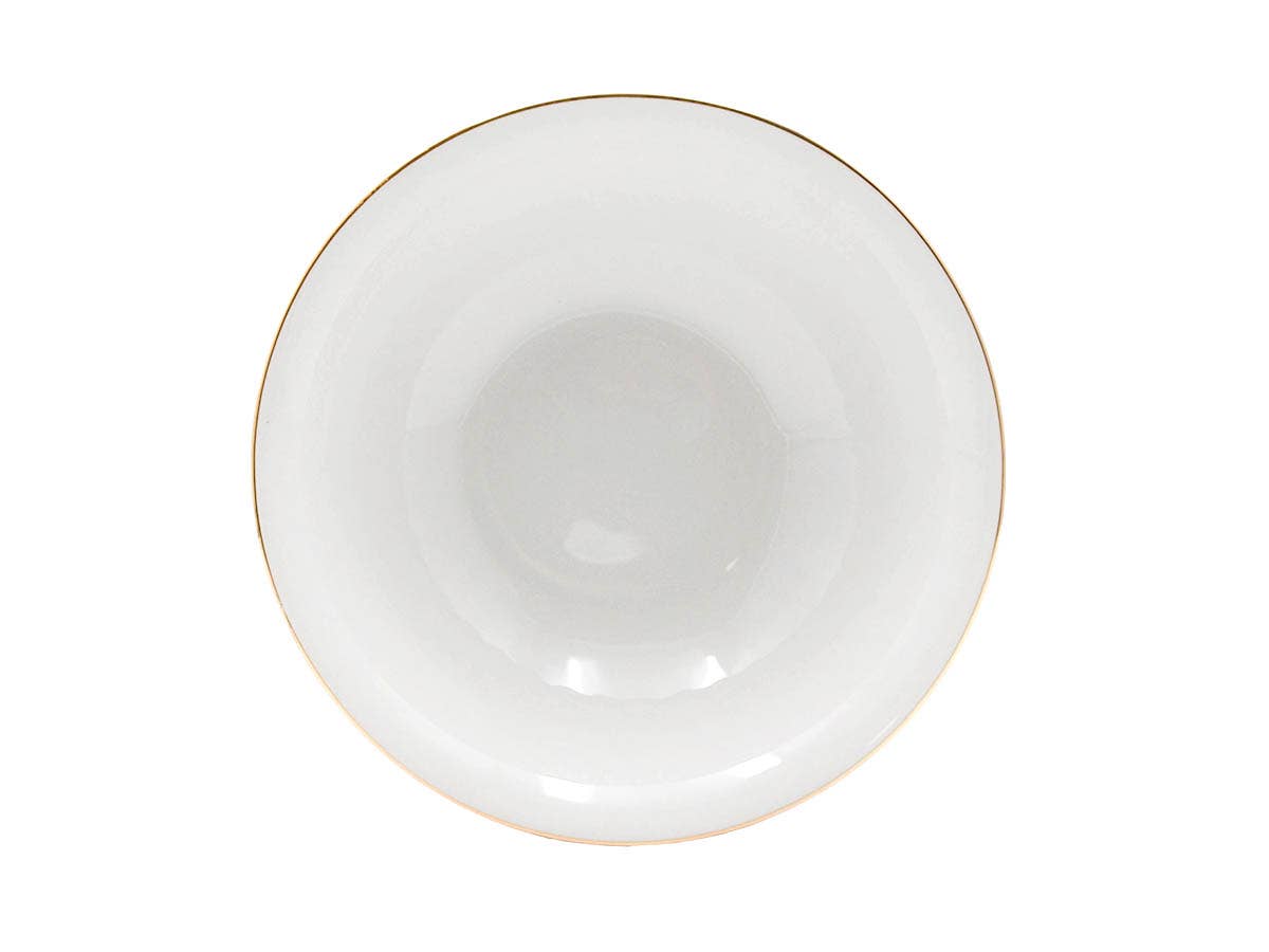 Lynns - Wholesale Bowl - *Elegant 8¼-Inch Porcelain Soup Plate with Rippled Swirls4