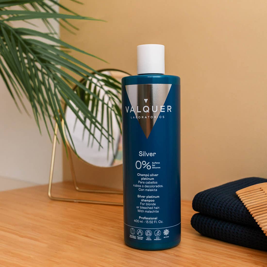 Valquer Laboratorios - Venta al por mayor Champús para el cabello - Champú Matizador 0% sin sulfatos Silver Platinum - 400 ml1