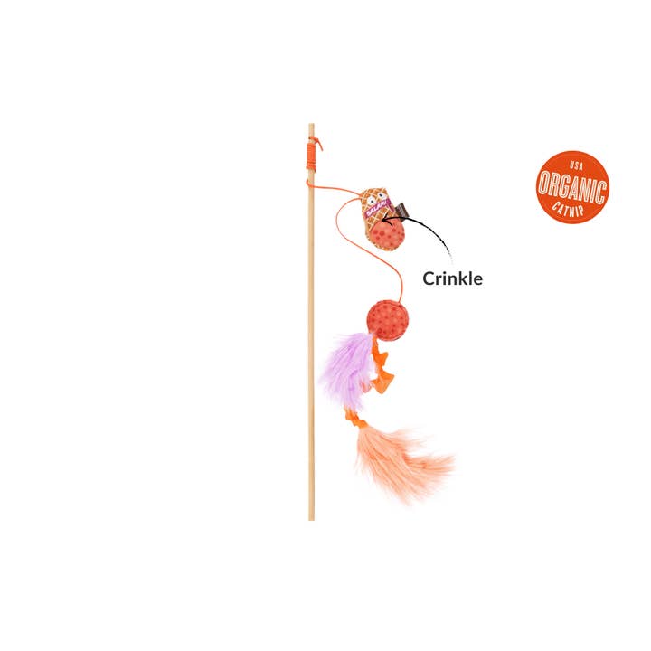 P.L.A.Y. Pet Lifestyle and You - Wholesale Pet Toy - Cat - Feline Frenzy Wand Toy - Swatlami1