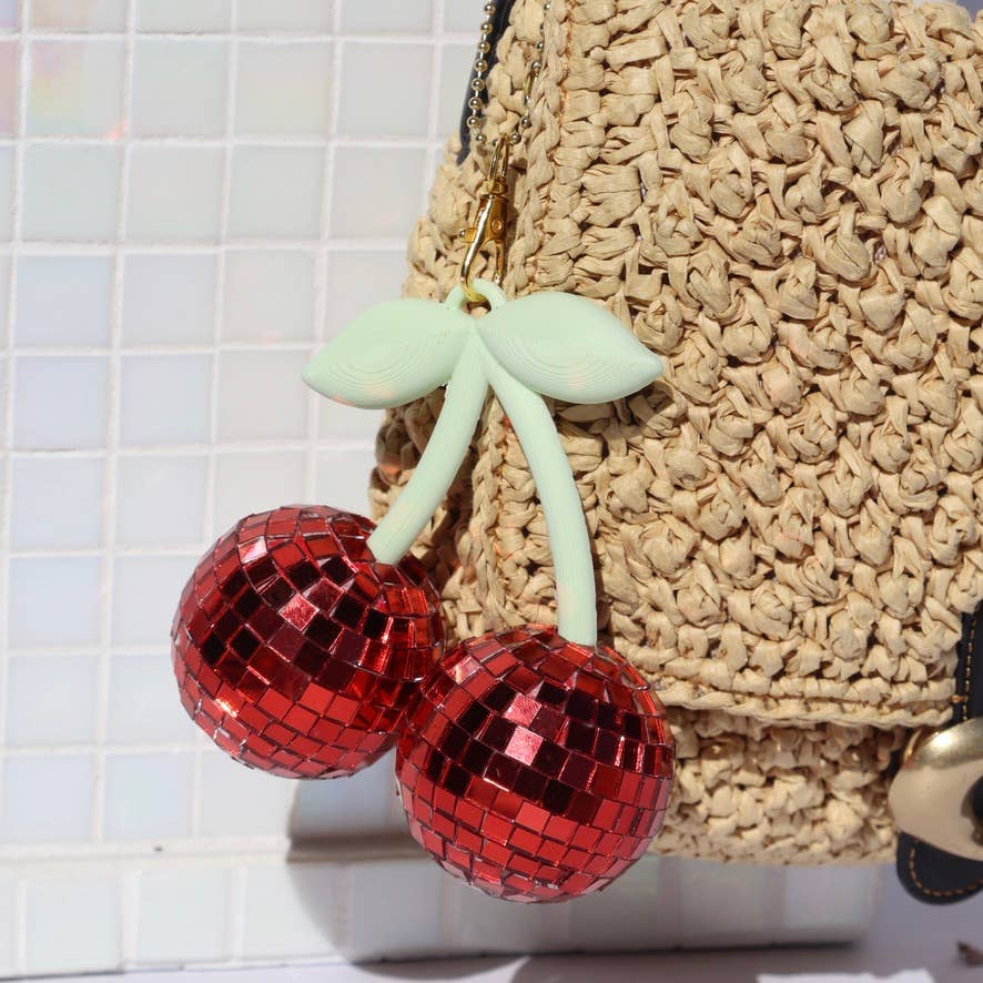 Sofiest Designs Disco Cherry Keychains for wholesale by Sofiest Designs