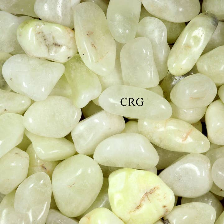 1 KILO LOT - Sulfur Quartz Tumbled Gemstones from Brazil / 20-50 MM AVG for wholesale by Crystal River Gems LLC