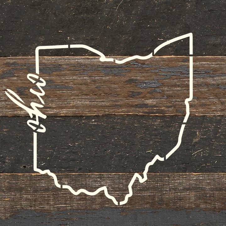 Second Nature by Hand - Vente Pancarte - État personnalisé avec mots de script, panneau en bois de 6 po x 6 po2