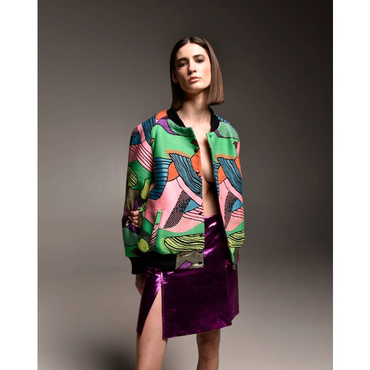 Giovanna Nicolai - Wholesale Bomber Jacket - Women's - GIACCA BOMBER A FANTASIA3