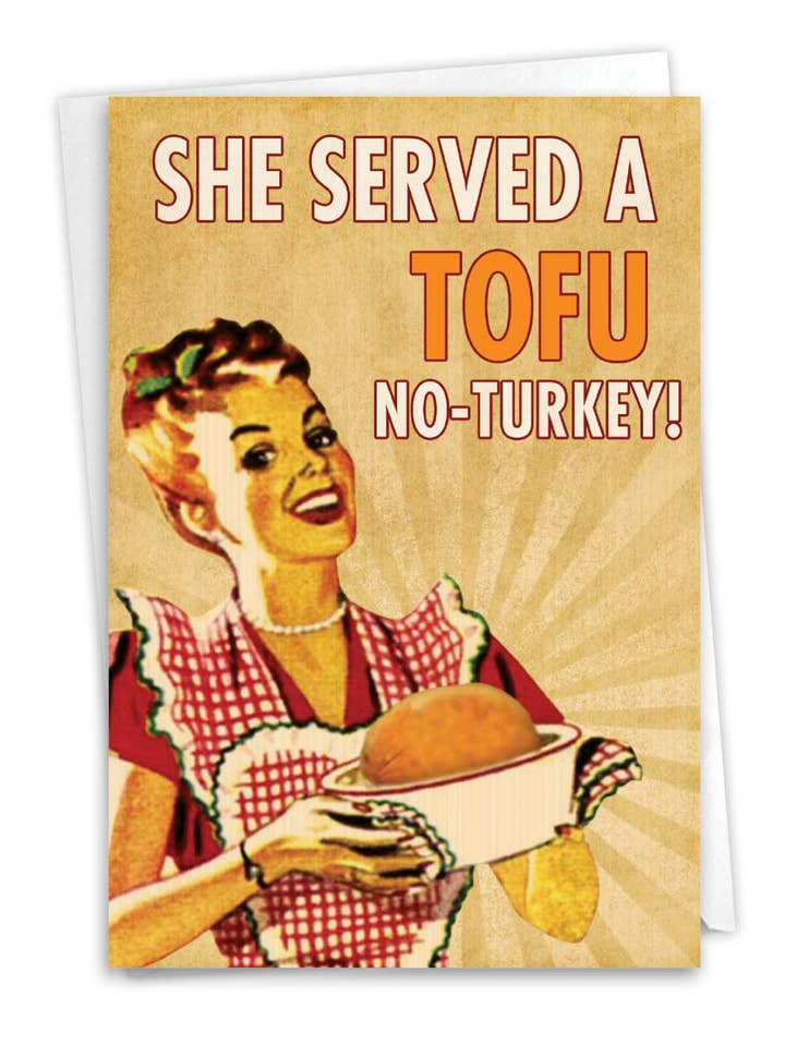 Thanksgiving-kaart - Tofurkey voor wholesale door NobleWorks