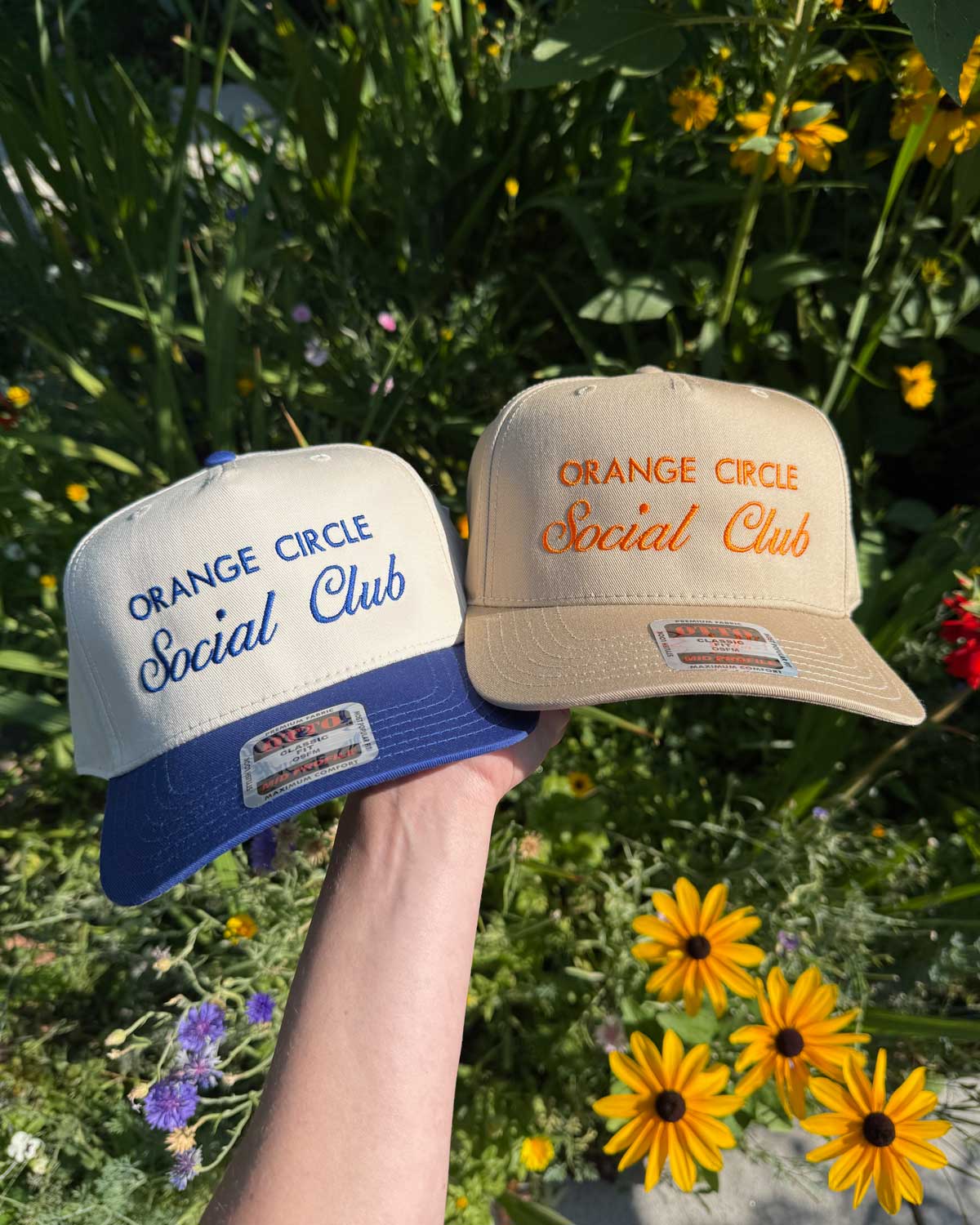 Sundrop – wholesale Trucker hat – Unisex – Custom Social Club Embroidered Hat - Personalize your text!3