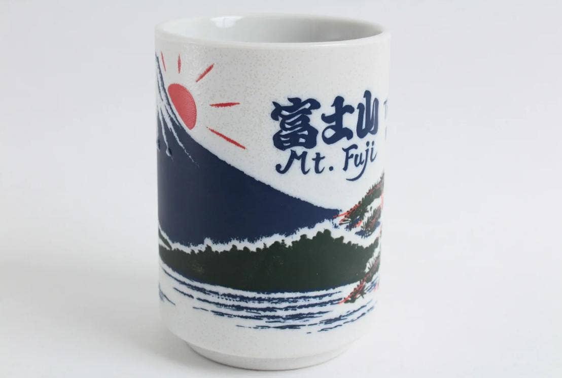 「FUNJI」In Japan - Wholesale Coffee Mug - Mt. Fuji Tea Cup Set: Japanese Mino Ware Yunomi Pottery Gift4