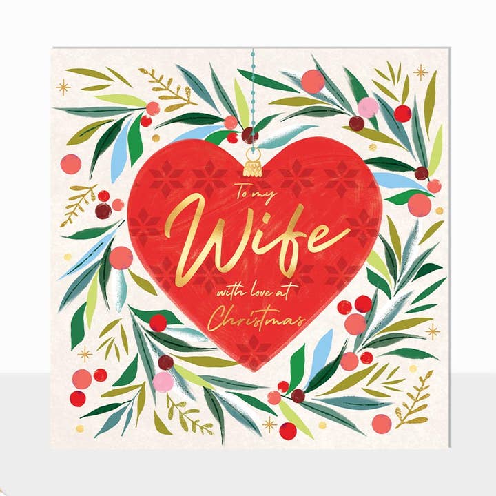 Aurora Collection Wife with Love at Christmas for wholesale by Laura Darrington Design Ltd