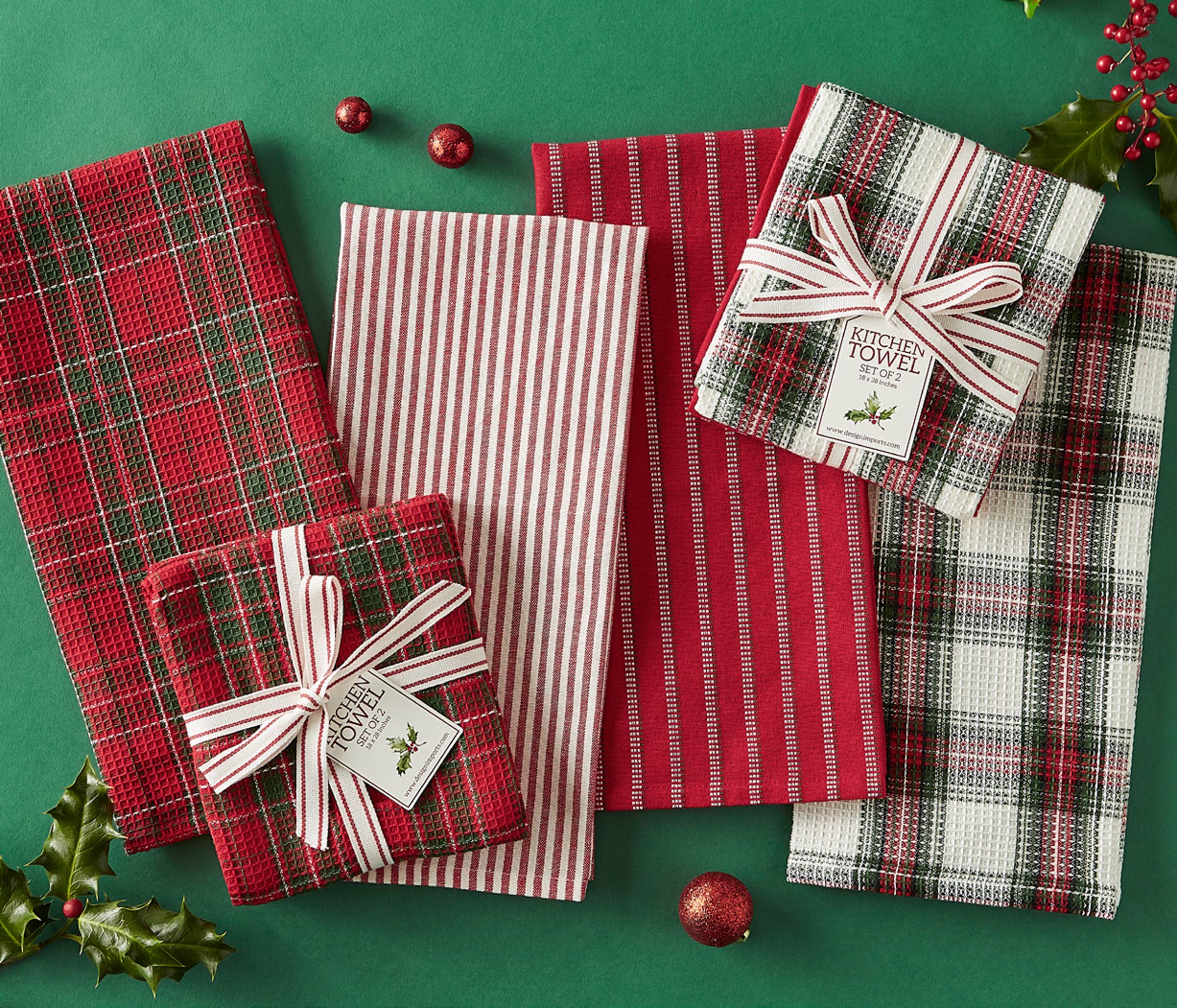 Design Imports - Venta al por mayor Paño de cocina - Juego de paños de cocina Holiday Heritage, paquete mixto5