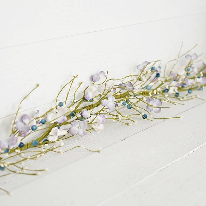 Impressive Enterprises, Inc. - Wholesale Bunting/Garland - ISB61221- 4ft Vitorian BLPP Hydrangea Garland