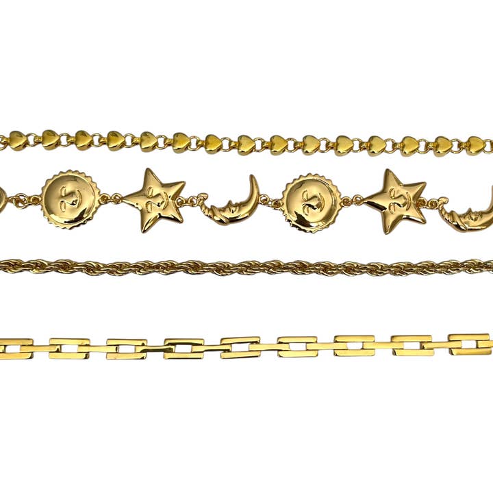 The Sage Vintage - Wholesale Jewelry Set - Gold Lover Bracelet Bundle1