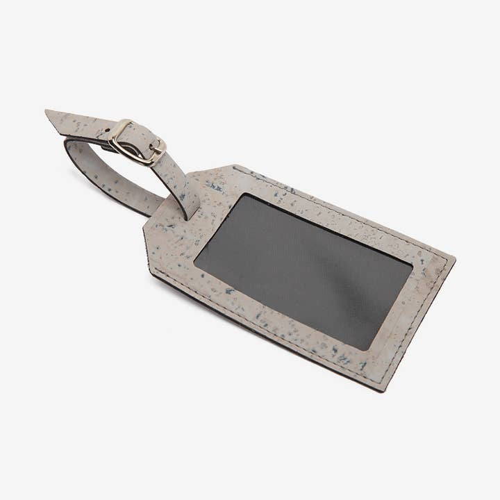 Étiquette de voyage en liège gris pour la vente par Artelusa