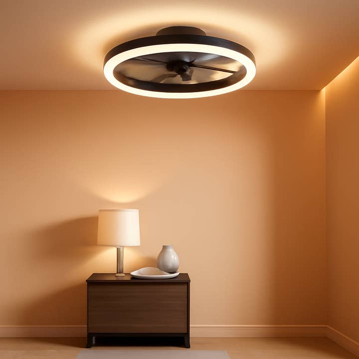 Low Profile Ceiling Fan With Remote For Bedroom Lighting for wholesale by ShipItFurniture