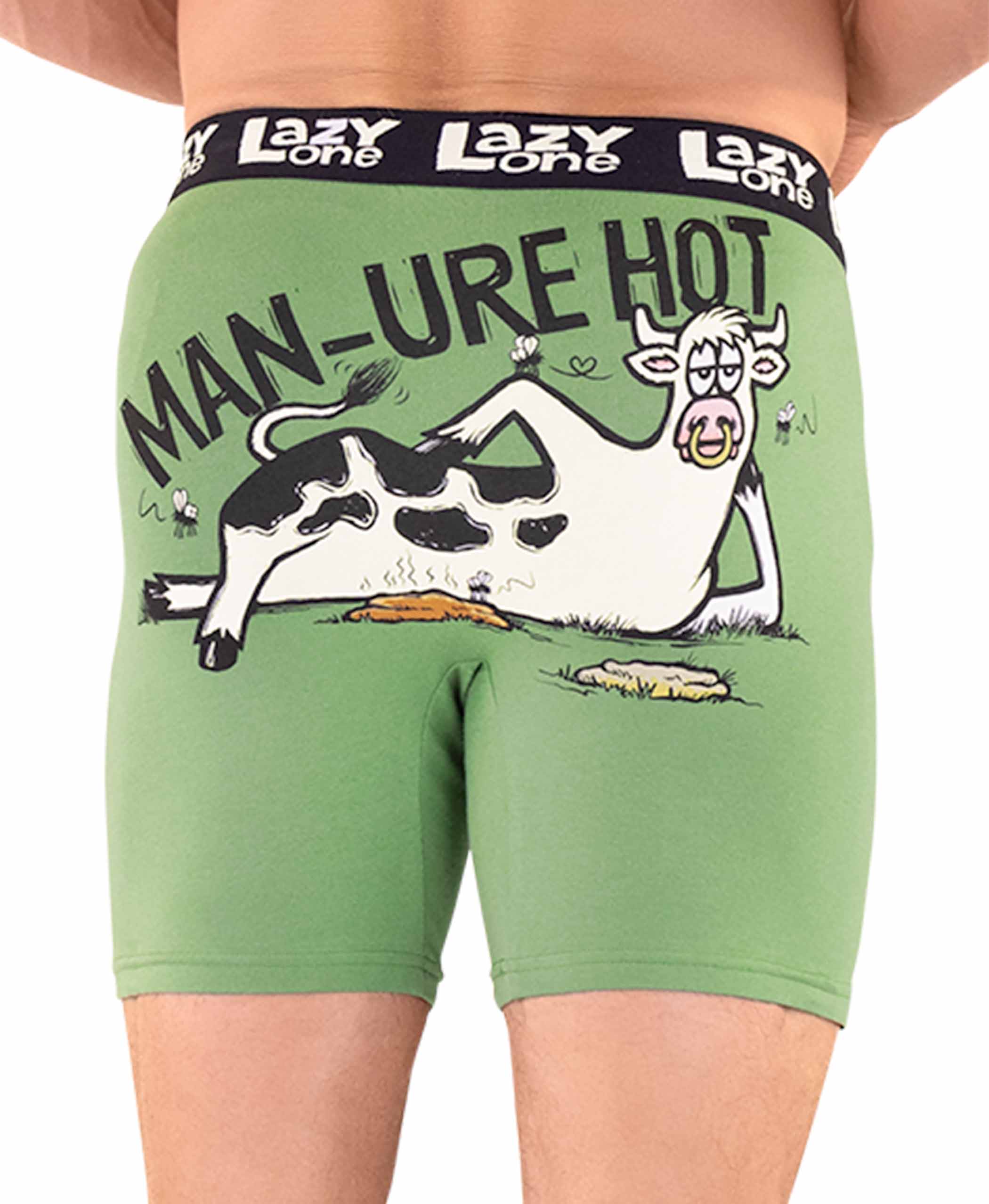Lazy One - Wholesale Underwear - Men's - Man-ure Hot Green Boxer Brief2